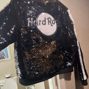 Hard Rock waist length sequins jacket